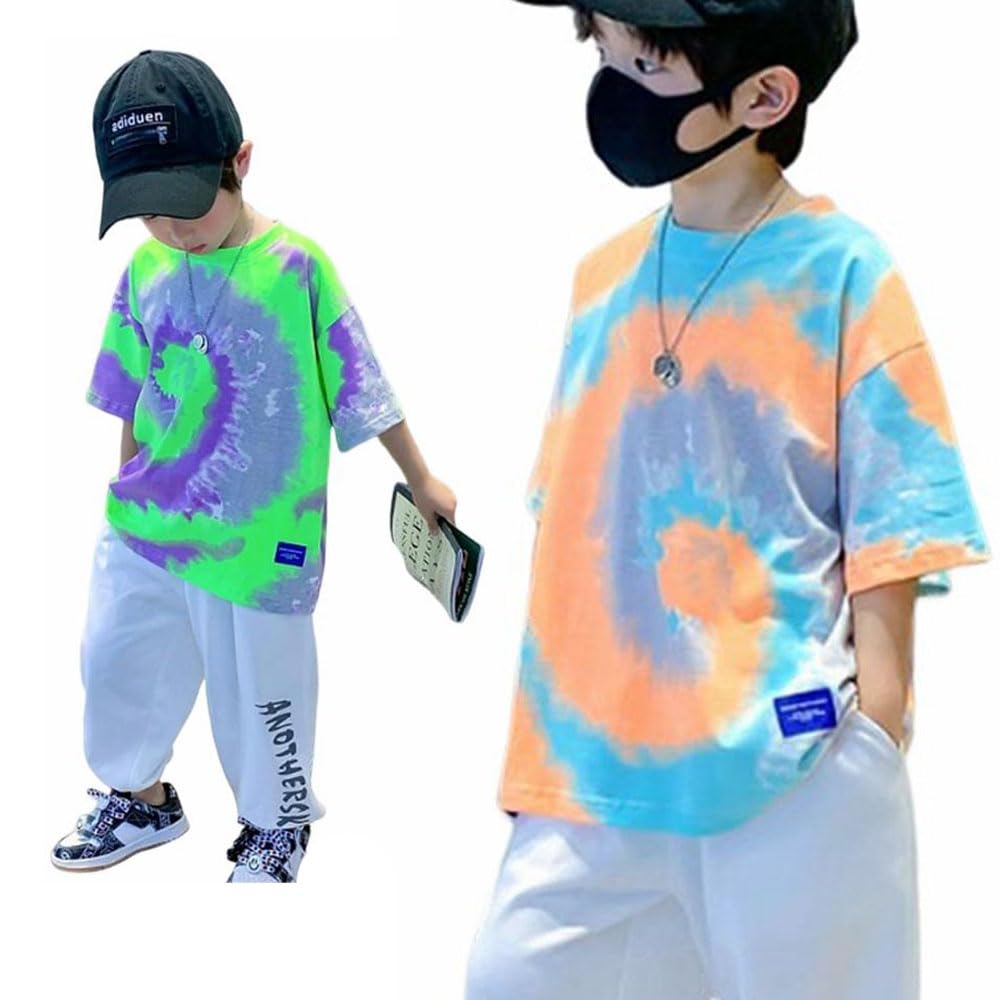 ボ*娘様 salsatious タイダイ柄 半袖TシャツＬ ボ*娘様 salsatious タイダイ柄 半袖TシャツL